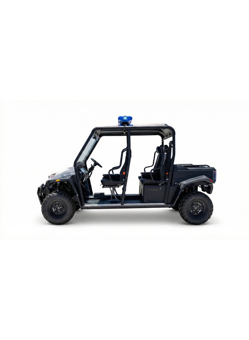 Ranger UTV Police Off-Road 4-Seater Electric Utility Vehicle with Cargo Box & Lithium Battery 230Ah | LSEV (White) - Image 4